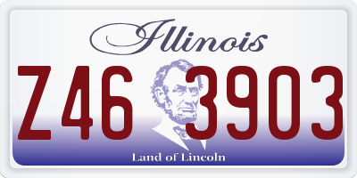 IL license plate Z463903