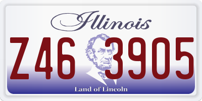 IL license plate Z463905