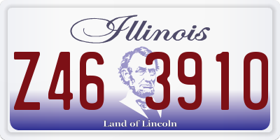 IL license plate Z463910