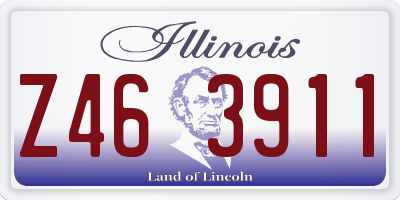IL license plate Z463911