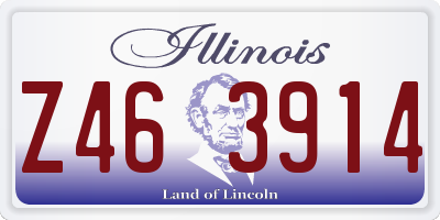 IL license plate Z463914