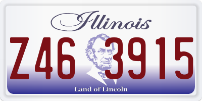 IL license plate Z463915