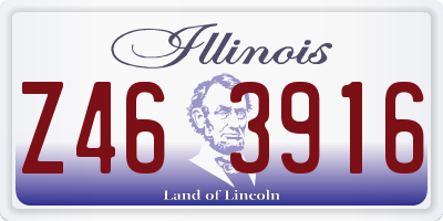 IL license plate Z463916