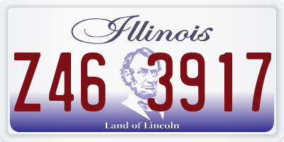 IL license plate Z463917