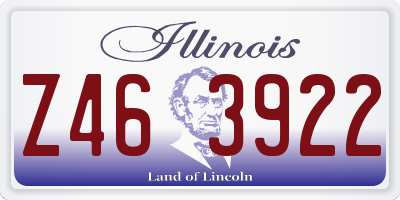 IL license plate Z463922