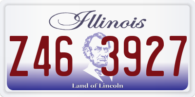 IL license plate Z463927
