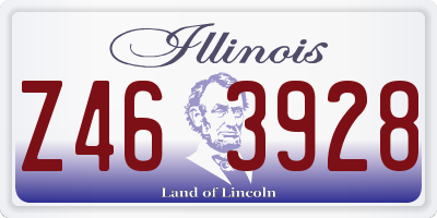 IL license plate Z463928
