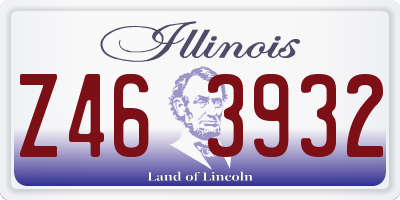 IL license plate Z463932