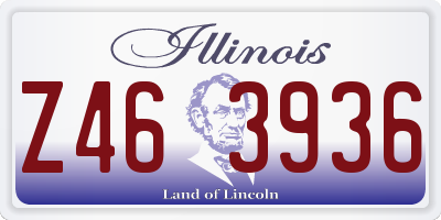 IL license plate Z463936
