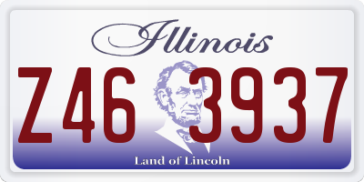 IL license plate Z463937