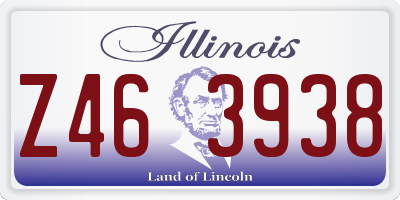 IL license plate Z463938