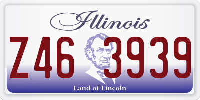 IL license plate Z463939