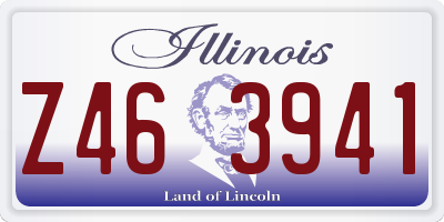 IL license plate Z463941
