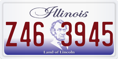 IL license plate Z463945