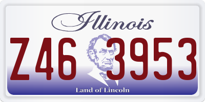 IL license plate Z463953