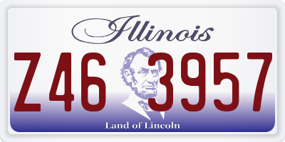 IL license plate Z463957