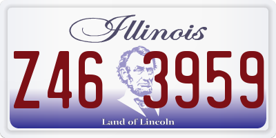 IL license plate Z463959