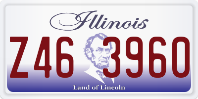IL license plate Z463960