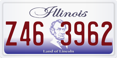 IL license plate Z463962