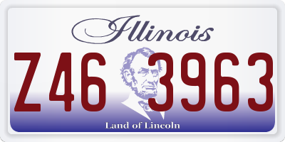 IL license plate Z463963