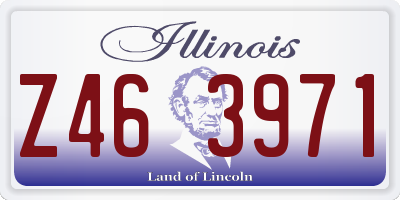 IL license plate Z463971