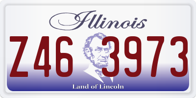 IL license plate Z463973