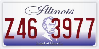 IL license plate Z463977