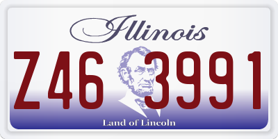IL license plate Z463991