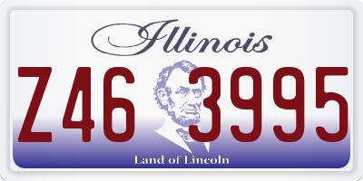 IL license plate Z463995