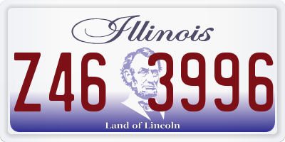 IL license plate Z463996