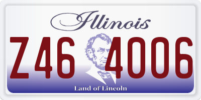 IL license plate Z464006