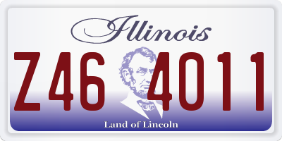 IL license plate Z464011