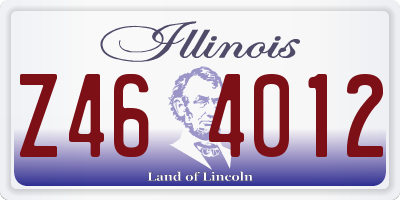 IL license plate Z464012