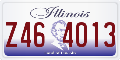 IL license plate Z464013