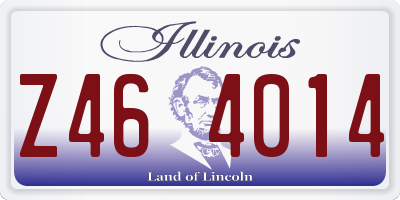 IL license plate Z464014