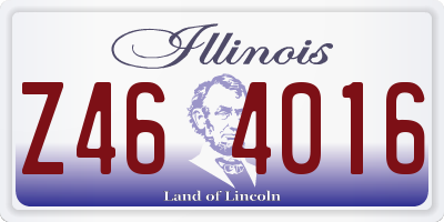 IL license plate Z464016