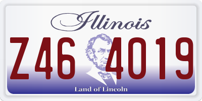 IL license plate Z464019