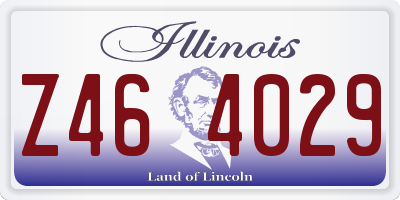 IL license plate Z464029