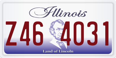 IL license plate Z464031