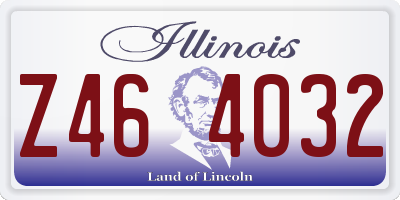 IL license plate Z464032