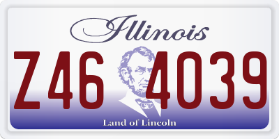 IL license plate Z464039
