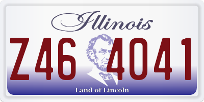 IL license plate Z464041