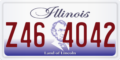 IL license plate Z464042