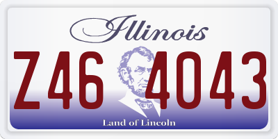 IL license plate Z464043