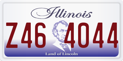 IL license plate Z464044
