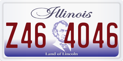 IL license plate Z464046