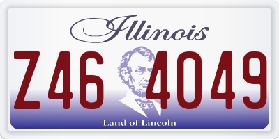 IL license plate Z464049