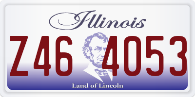 IL license plate Z464053