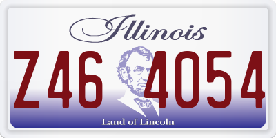 IL license plate Z464054