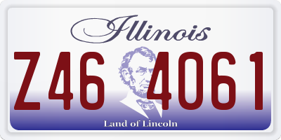 IL license plate Z464061